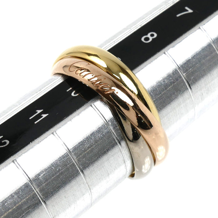 CARTIER カルティエ K18YG/PG/WG トリニティ SM リング・指輪 B4086149 9号 49 4.4g レディース【中古】【美品】