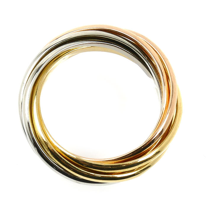 CARTIER カルティエ K18YG/PG/WG トリニティ 7連 リング・指輪 8号 6.9g レディース【中古】【美品】