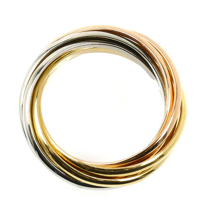 CARTIER カルティエ K18YG/PG/WG トリニティ 7連 リング・指輪 8号 6.9g レディース【中古】【美品】