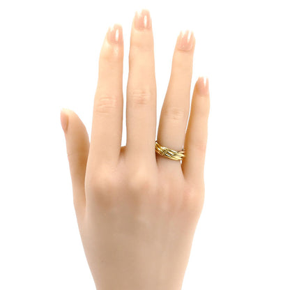 CARTIER カルティエ K18YG/PG/WG トリニティ 7連 リング・指輪 8号 6.9g レディース【中古】【美品】