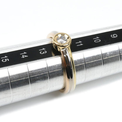 CARTIER カルティエ K18YG/PG/WG モノストーン スリーカラー リング・指輪 ダイヤモンド 12号 52 5.0g レディース【中古】【美品】