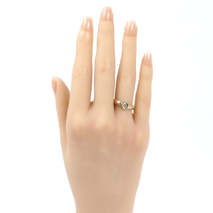 CARTIER カルティエ K18YG/PG/WG モノストーン スリーカラー リング・指輪 ダイヤモンド 12号 52 5.0g レディース【中古】【美品】