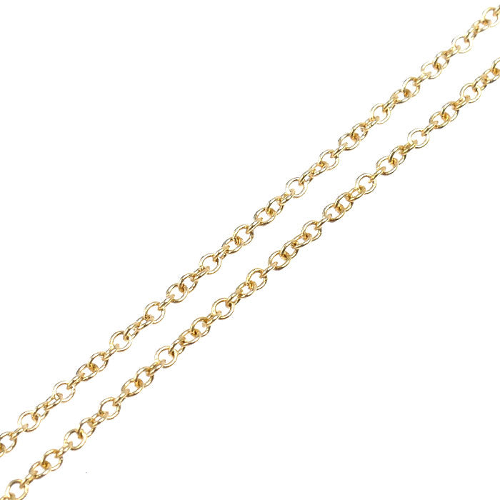 TIFFANY&Co. ティファニー K18YG イエローゴールド スモール クロス ネックレス 3.5g 40cm レディース【中古】
