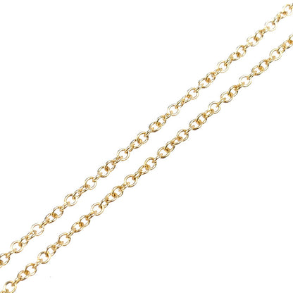 TIFFANY&Co. ティファニー K18YG イエローゴールド スモール クロス ネックレス 3.5g 40cm レディース【中古】