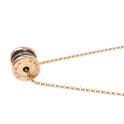 BVLGARI ブルガリ K18PG ピンクゴールド メタル B-ZERO1 ビーゼロワン ネックレス 6.5g 38/40/42cm レディース【中古】