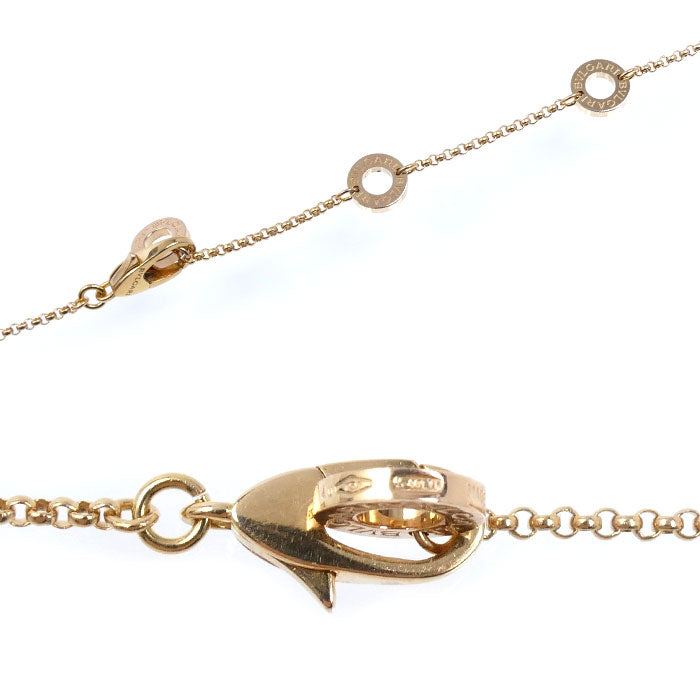 BVLGARI ブルガリ K18PG ピンクゴールド メタル B-ZERO1 ビーゼロワン ネックレス 6.5g 38/40/42cm レディース【中古】