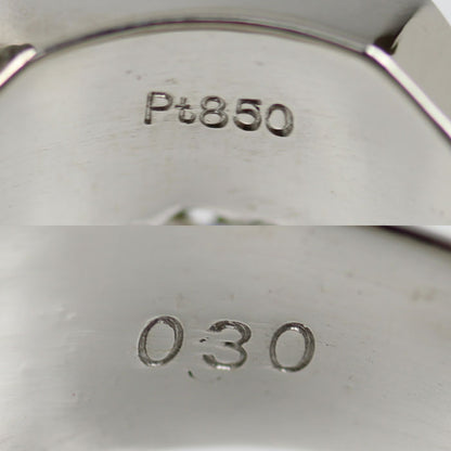 Pt850プラチナ 印台 リング・指輪 ダイヤモンド0.30ct 17.5号 17.7g メンズ【中古】
