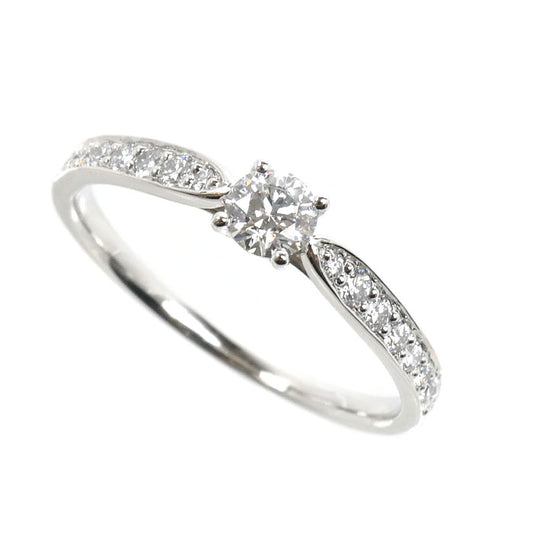 TIFFANY&Co. ティファニー Pt950プラチナ ハーモニー リング・指輪 ダイヤモンド0.26ct 15号 2.8g レディース【中古】【美品】