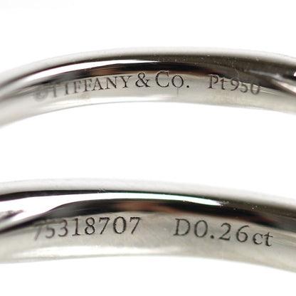 TIFFANY&Co. ティファニー Pt950プラチナ ハーモニー リング・指輪 ダイヤモンド0.26ct 15号 2.8g レディース【中古】【美品】