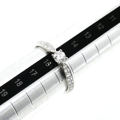 TIFFANY&Co. ティファニー Pt950プラチナ ハーモニー リング・指輪 ダイヤモンド0.26ct 15号 2.8g レディース【中古】【美品】