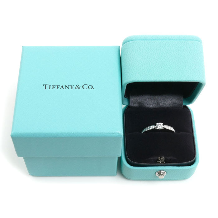 TIFFANY&Co. ティファニー Pt950プラチナ ハーモニー リング・指輪 ダイヤモンド0.26ct 15号 2.8g レディース【中古】【美品】