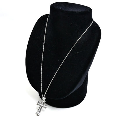 ゆきざき K18WG ホワイトゴールド YOBIKO ネックレス W50109.12.9.5 ダイヤモンド0.75ct 14.6g ～50cm フリーチェーン レディース【中古】【美品】