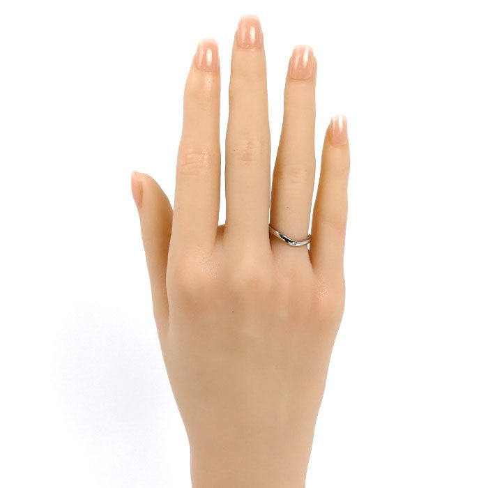 CARTIER カルティエ Pt950プラチナ バレリーナ カーブ ウェデング 3P ダイヤ リング・指輪 B4092949 ダイヤモンド 9号 49 3.1g レディース【中古】【美品】