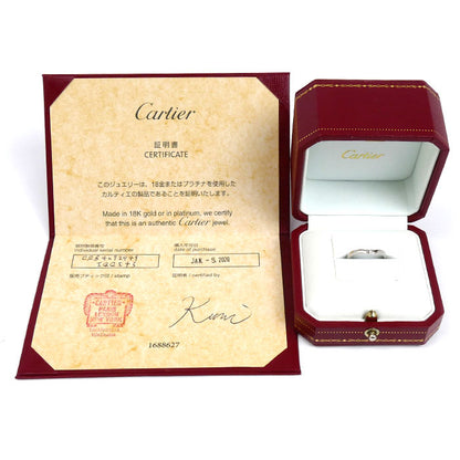 CARTIER カルティエ Pt950プラチナ バレリーナ カーブ ウェデング 3P ダイヤ リング・指輪 B4092949 ダイヤモンド 9号 49 3.1g レディース【中古】【美品】