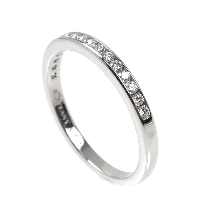 TIFFANY&Co. ティファニー Pt950プラチナ ハーフエタニティ リング・指輪 ダイヤモンド 11.5号 2.9g レディース【中古】