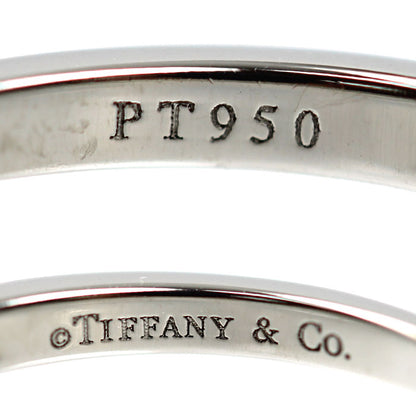 TIFFANY&Co. ティファニー Pt950プラチナ ハーフエタニティ リング・指輪 ダイヤモンド 11.5号 2.9g レディース【中古】