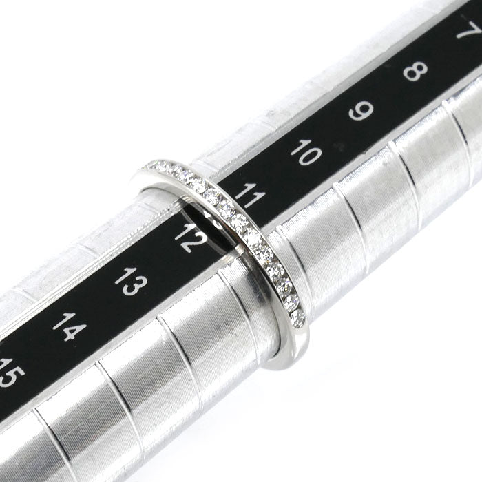 TIFFANY&Co. ティファニー Pt950プラチナ ハーフエタニティ リング・指輪 ダイヤモンド 11.5号 2.9g レディース【中古】