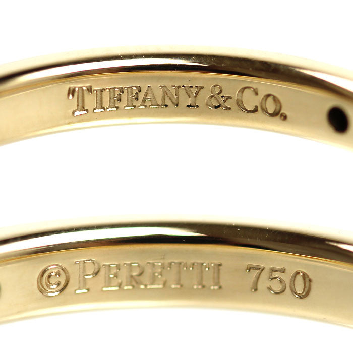 TIFFANY&Co. ティファニー K18YG イエローゴールド スタッキング バンド リング・指輪 60016281 ダイヤモンド 18号 4.5g ユニセックス【中古】【美品】