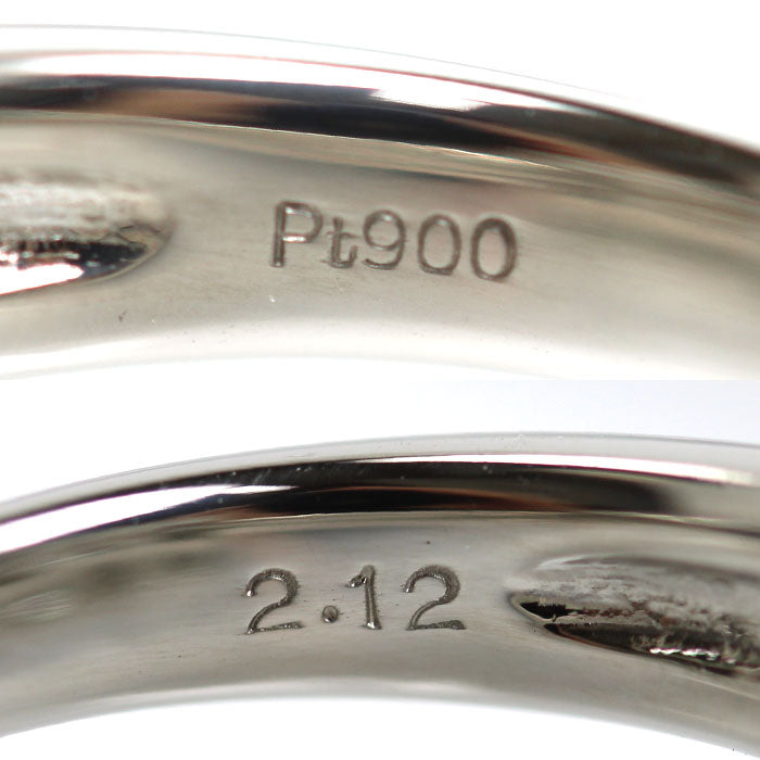 Pt900プラチナ リング・指輪 ダイヤモンド2.12ct 14.5号 11.0g レディース【中古】【美品】