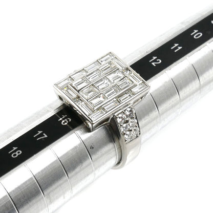 Pt900プラチナ リング・指輪 ダイヤモンド2.12ct 14.5号 11.0g レディース【中古】【美品】