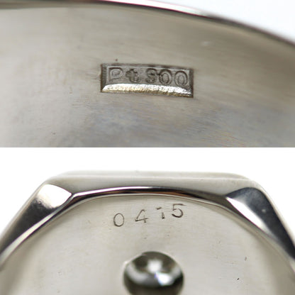 Pt900プラチナ リング・指輪 ダイヤモンド0.415ct 19号 19.3g メンズ【中古】【美品】