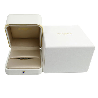 Boucheron ブシュロン K18WG ホワイトゴールド ブラックPVD キャトル ブラック ダイヤモンド ハーフ リング・指輪 JAL00227 ダイヤモンド 23.5号 64 4.9g メンズ【中古】【美品】