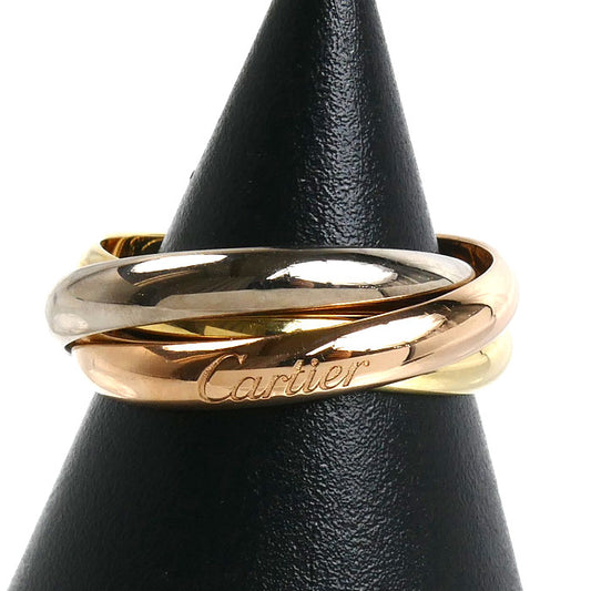 CARTIER カルティエ K18PG ピンクゴールド K18YG イエローゴールド K18WG トリニティ リング・指輪 B4234259 19号 59 10.0g レディース【中古】【美品】