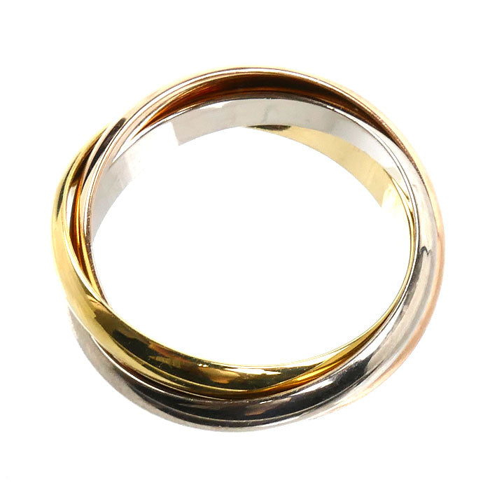 CARTIER カルティエ K18PG ピンクゴールド K18YG イエローゴールド K18WG トリニティ リング・指輪 B4234259 19号 59 10.0g レディース【中古】【美品】