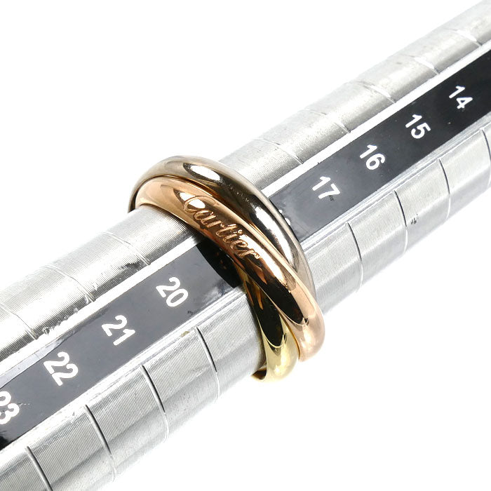 CARTIER カルティエ K18PG ピンクゴールド K18YG イエローゴールド K18WG トリニティ リング・指輪 B4234259 19号 59 10.0g レディース【中古】【美品】