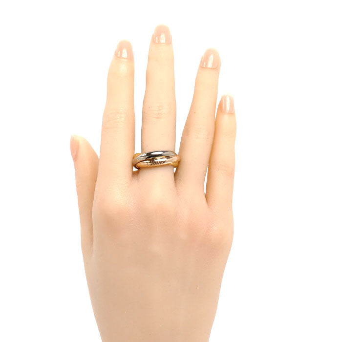 CARTIER カルティエ K18PG ピンクゴールド K18YG イエローゴールド K18WG トリニティ リング・指輪 B4234259 19号 59 10.0g レディース【中古】【美品】
