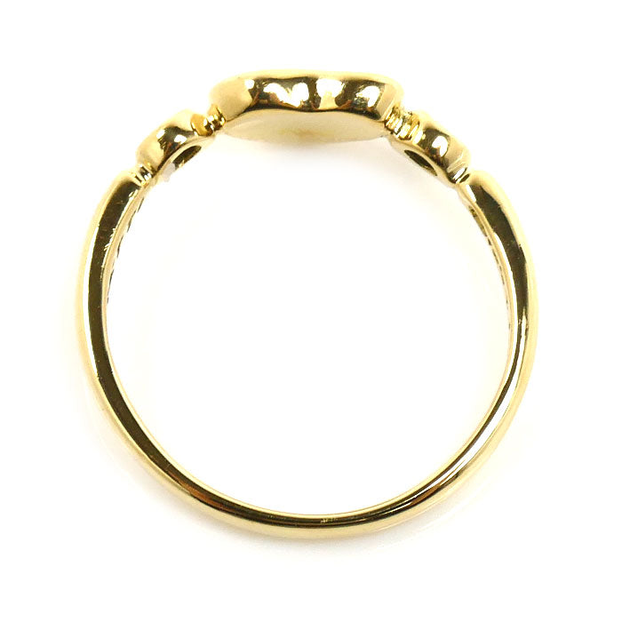TIFFANY&Co. ティファニー K18YG イエローゴールド フルハート リング・指輪 ダイヤモンド 8号 1.9g レディース【中古】