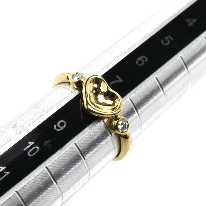 TIFFANY&Co. ティファニー K18YG イエローゴールド フルハート リング・指輪 ダイヤモンド 8号 1.9g レディース【中古】