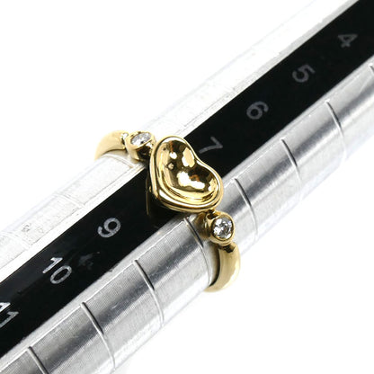 TIFFANY&Co. ティファニー K18YG イエローゴールド フルハート リング・指輪 ダイヤモンド 8号 1.9g レディース【中古】
