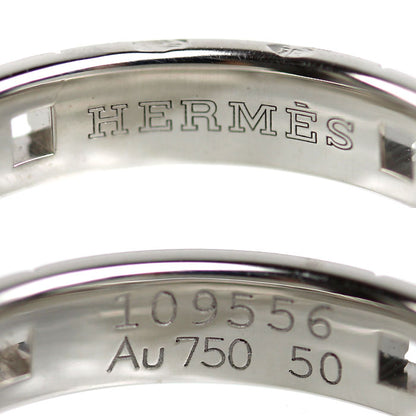 HERMES エルメス K18WG ホワイトゴールド エヴァー・ヘラクレス リング・指輪 H119853B 00050 ダイヤモンド 10号 50 3.8g レディース【中古】【美品】