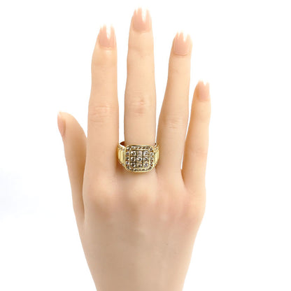 K18YG イエローゴールド リング・指輪 ダイヤモンド2.00ct 20号 11.4g メンズ【中古】【美品】