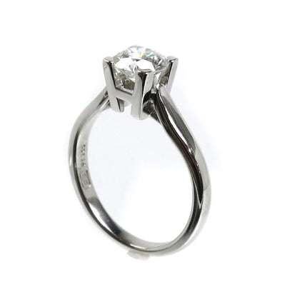 HARRY WINSTON ハリーウィンストン Pt950プラチナ HW リング・指輪 RGDPRD007HWL ダイヤモンド0.72ct 7号 4.1g レディース【中古】【美品】