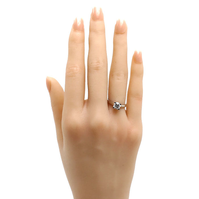 HARRY WINSTON ハリーウィンストン Pt950プラチナ HW リング・指輪 RGDPRD007HWL ダイヤモンド0.72ct 7号 4.1g レディース【中古】【美品】