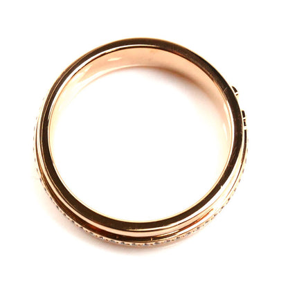 TIFFANY&Co. ティファニー K18PG ピンクゴールド T TWOナロー ワイド リング・指輪 ダイヤモンド 10.5号 6.7g レディース【中古】【美品】
