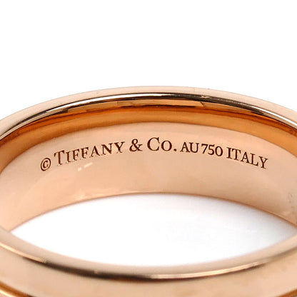TIFFANY&Co. ティファニー K18PG ピンクゴールド T TWOナロー ワイド リング・指輪 ダイヤモンド 10.5号 6.7g レディース【中古】【美品】