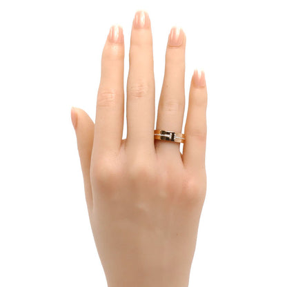 TIFFANY&Co. ティファニー K18PG ピンクゴールド T TWOナロー ワイド リング・指輪 ダイヤモンド 10.5号 6.7g レディース【中古】【美品】