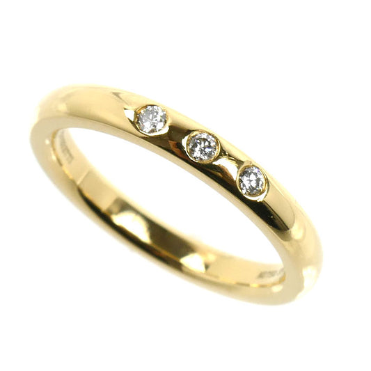 TIFFANY&Co. ティファニー K18YG イエローゴールド スタッキング バンド 3PD リング・指輪 60017119 ダイヤモンド 10号 3.9g レディース【中古】