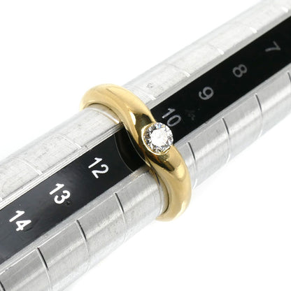 TIFFANY&Co. ティファニー K18YG イエローゴールド カーブドバンド リング・指輪 ダイヤモンド 10.5号 4.0g レディース【中古】