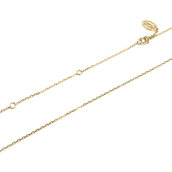 CARTIER カルティエ K18YG イエローゴールド チェーン ネックレス B7060700 2.9g 38/42/46cm レディース【中古】【美品】