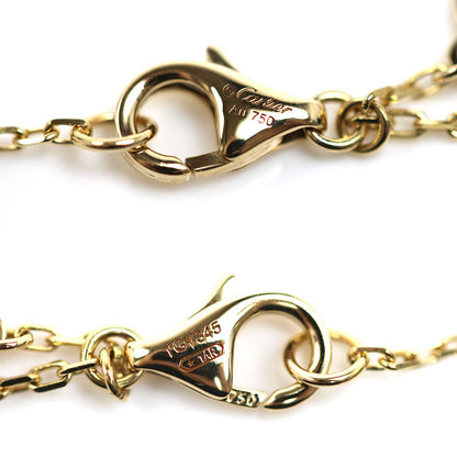 CARTIER カルティエ K18YG イエローゴールド チェーン ネックレス B7060700 2.9g 38/42/46cm レディース【中古】【美品】