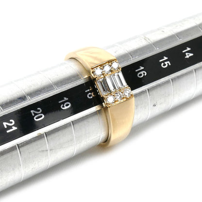 K18YG イエローゴールド リング・指輪 ダイヤモンド0.40ct 17号 4.9g レディース【中古】