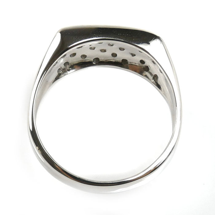 Pt900プラチナ リング・指輪 ダイヤモンド0.25ct 20号 11.7g メンズ【中古】【美品】