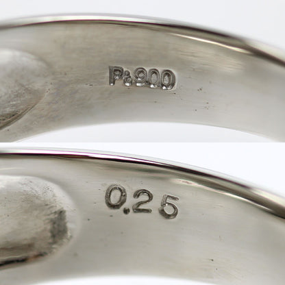 Pt900プラチナ リング・指輪 ダイヤモンド0.25ct 20号 11.7g メンズ【中古】【美品】