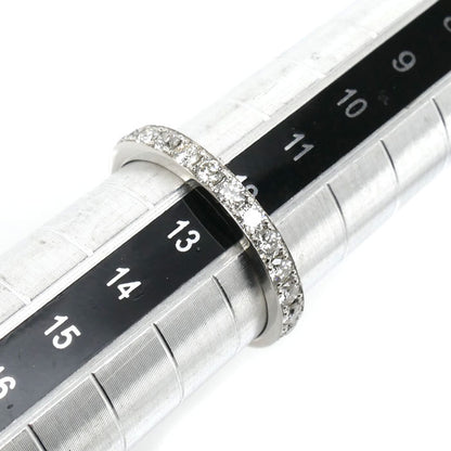 Pt900プラチナ ハーフエタニティ リング・指輪 ダイヤモンド0.50ct 12号 1.9g レディース【中古】【美品】