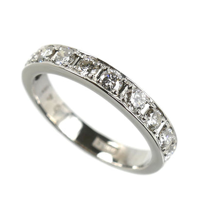 Pt900プラチナ ハーフエタニティ リング・指輪 ダイヤモンド0.49ct 7.5号 3.3g レディース【中古】