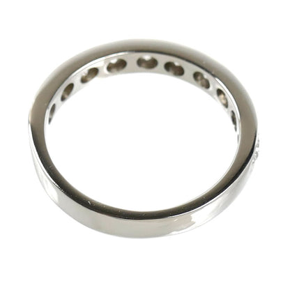 Pt900プラチナ ハーフエタニティ リング・指輪 ダイヤモンド0.49ct 7.5号 3.3g レディース【中古】